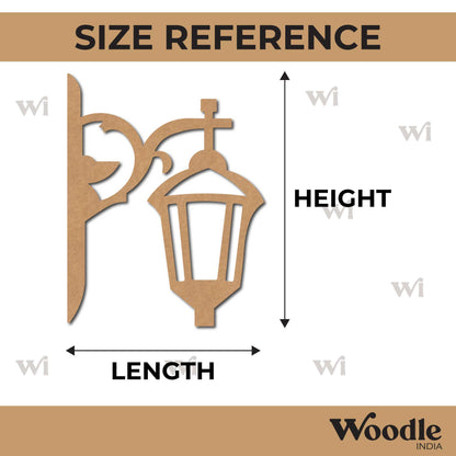 Street Lamp Light Cutout MDF Design 12