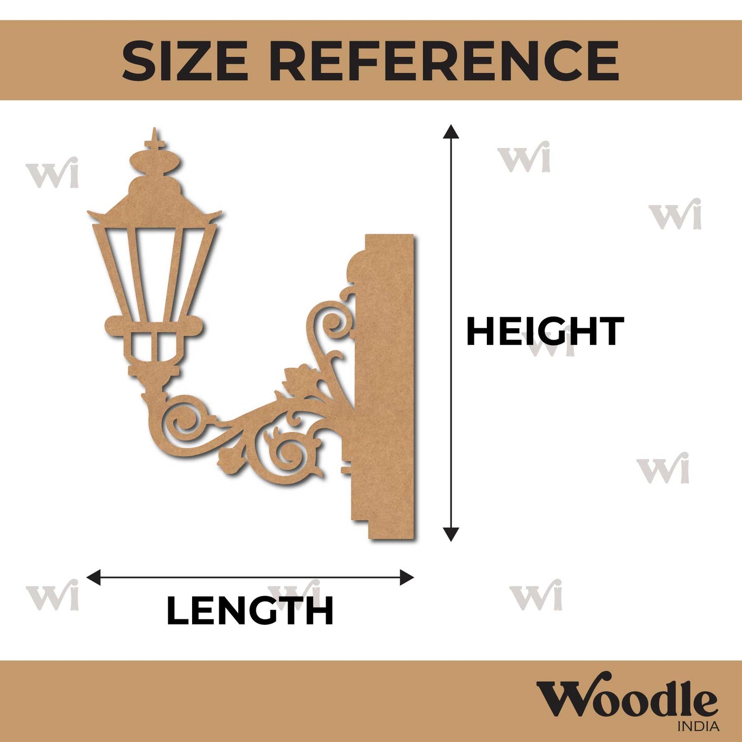 Street Lamp Light Cutout MDF Design 13