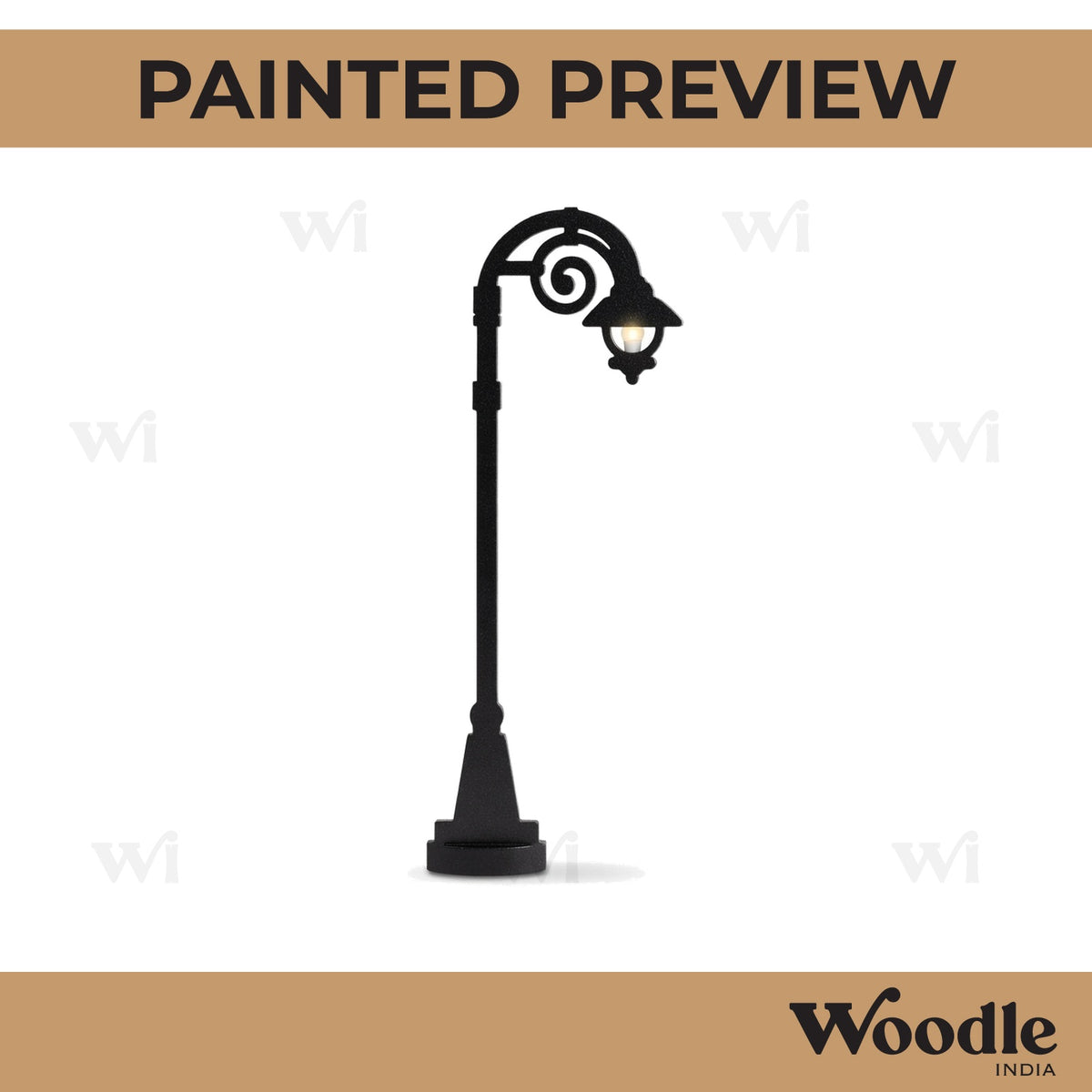 Street Lamp Light Cutout MDF Design 14