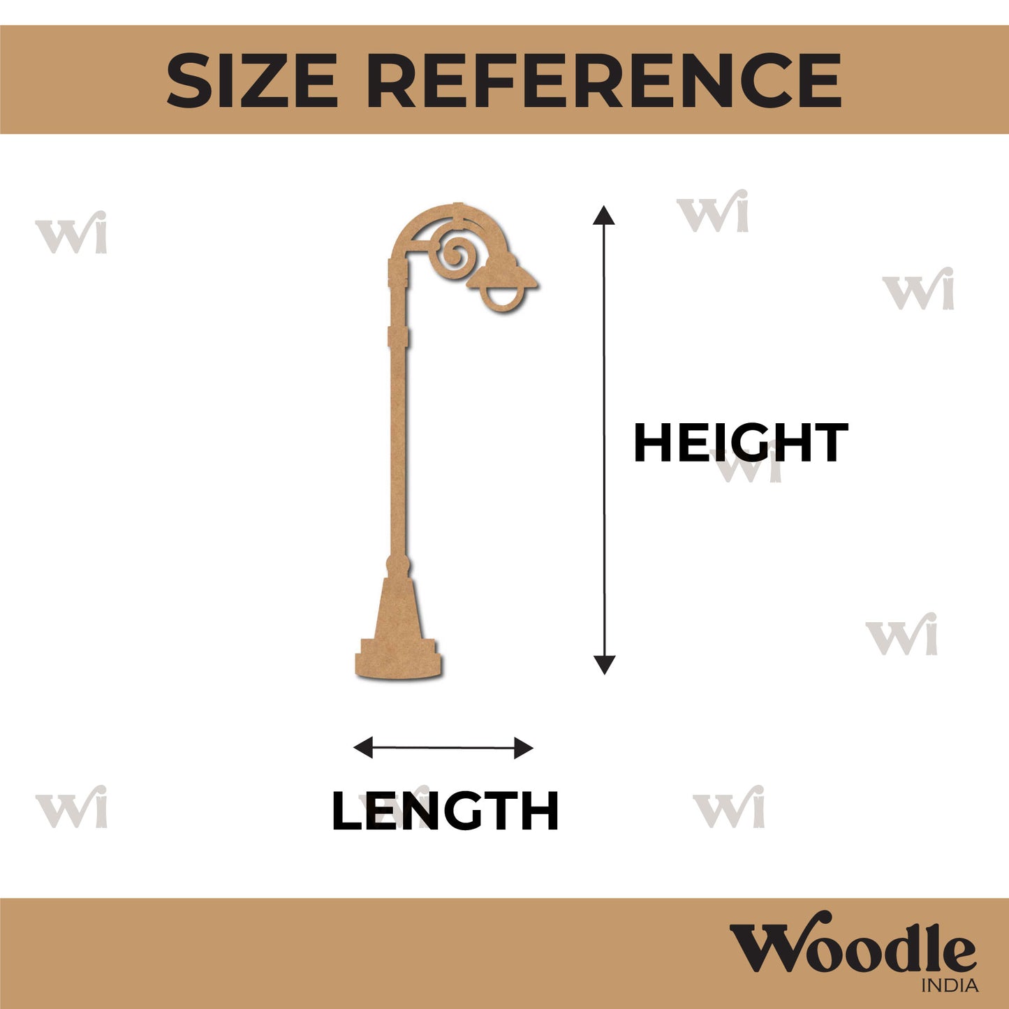Street Lamp Light Cutout MDF Design 14