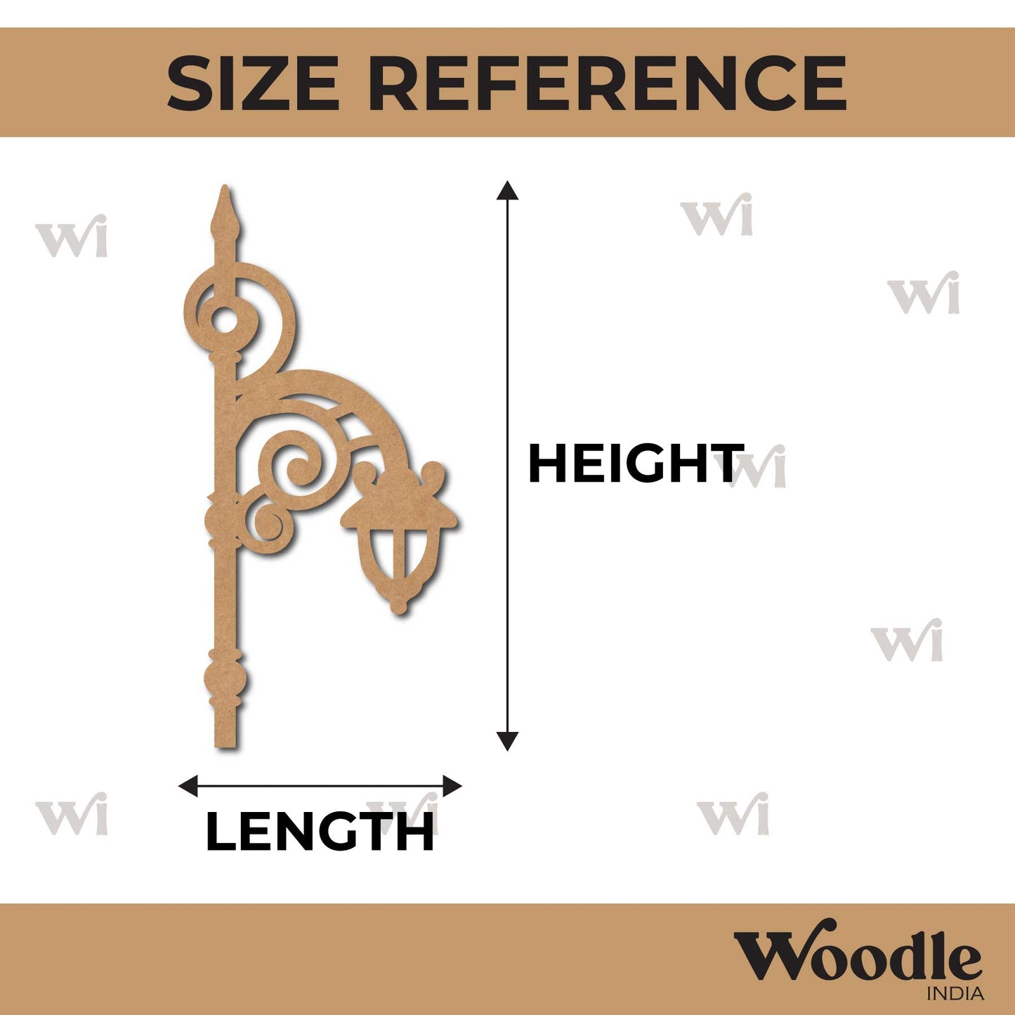 Street Lamp Light Cutout MDF Design 16