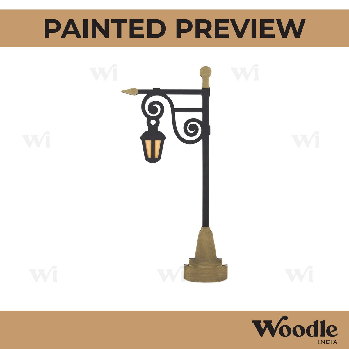 Street Lamp Light Cutout MDF Design 17