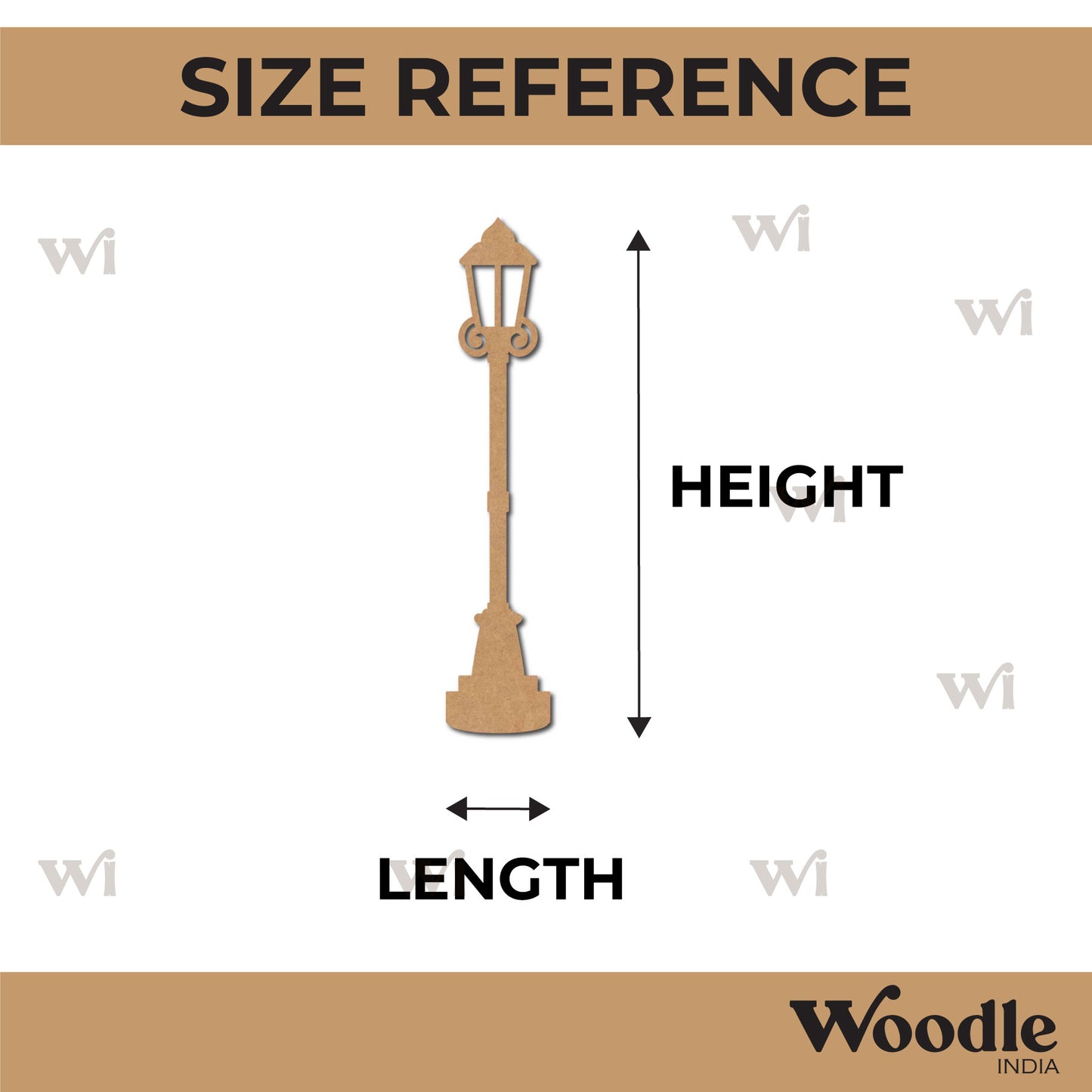 Street Lamp Light Cutout MDF Design 18