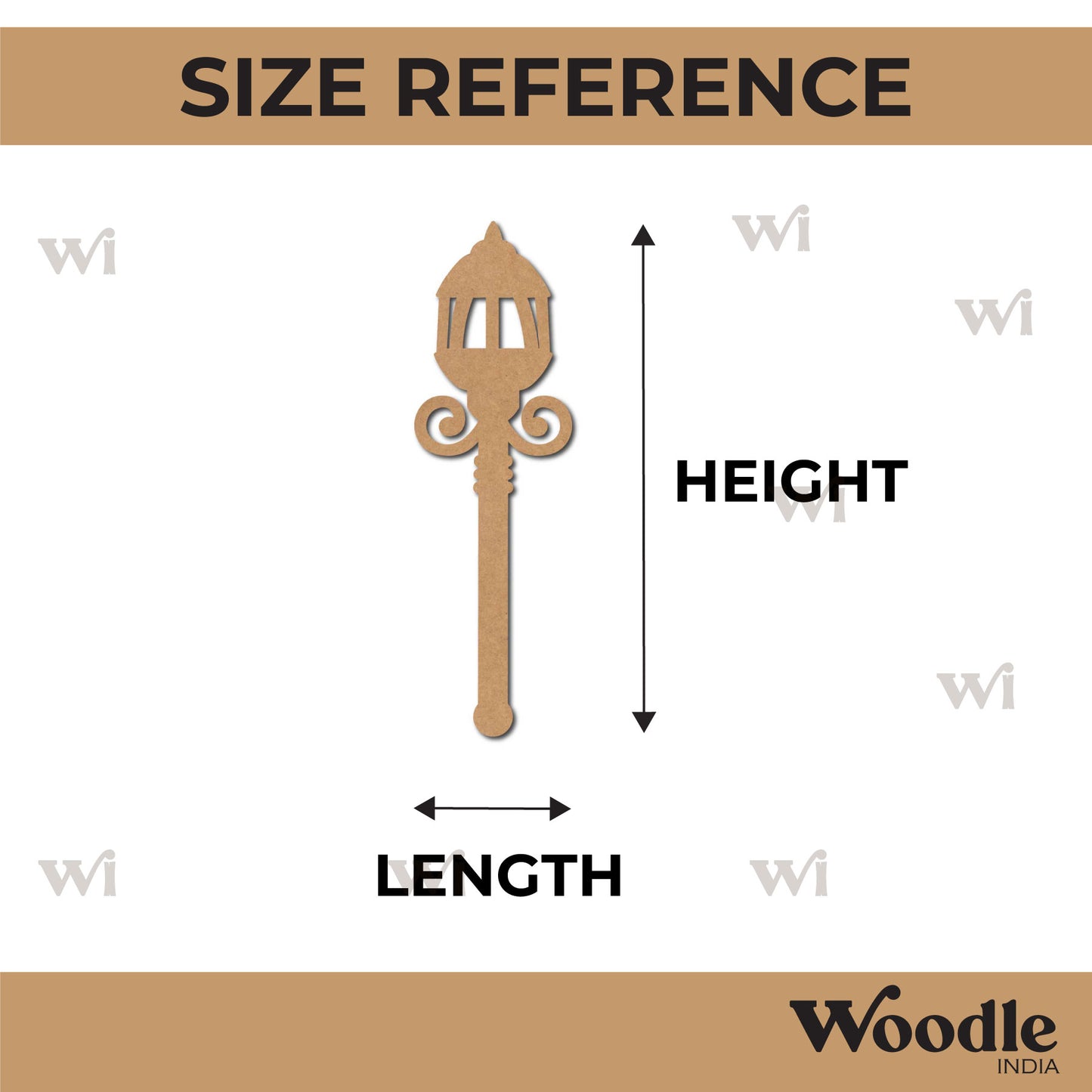 Street Lamp Light Cutout MDF Design 19