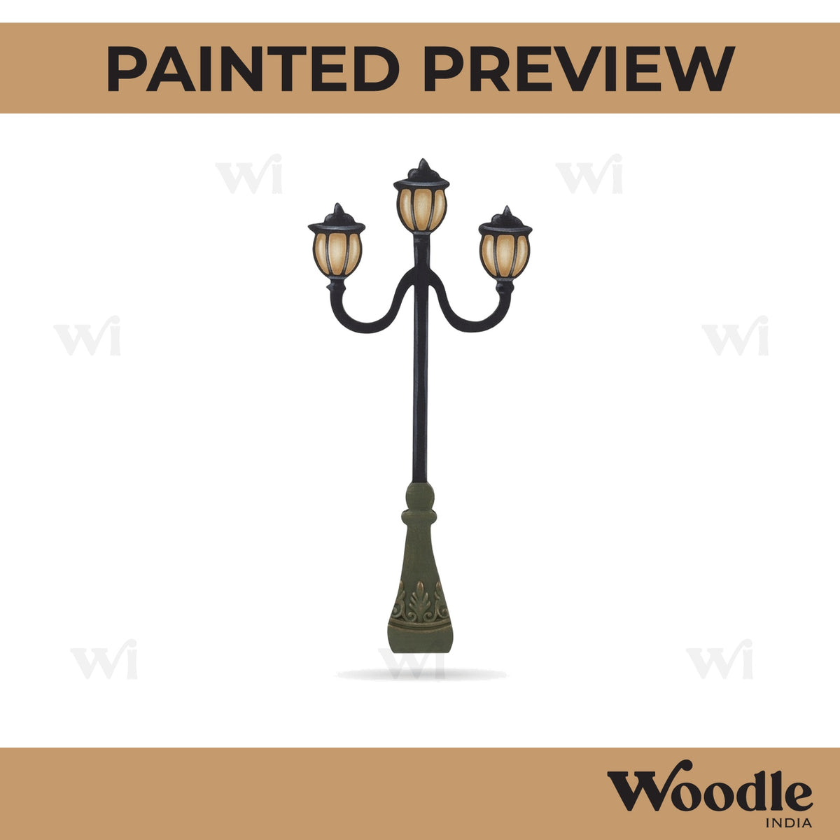 Street Lamp Light Cutout MDF Design 2