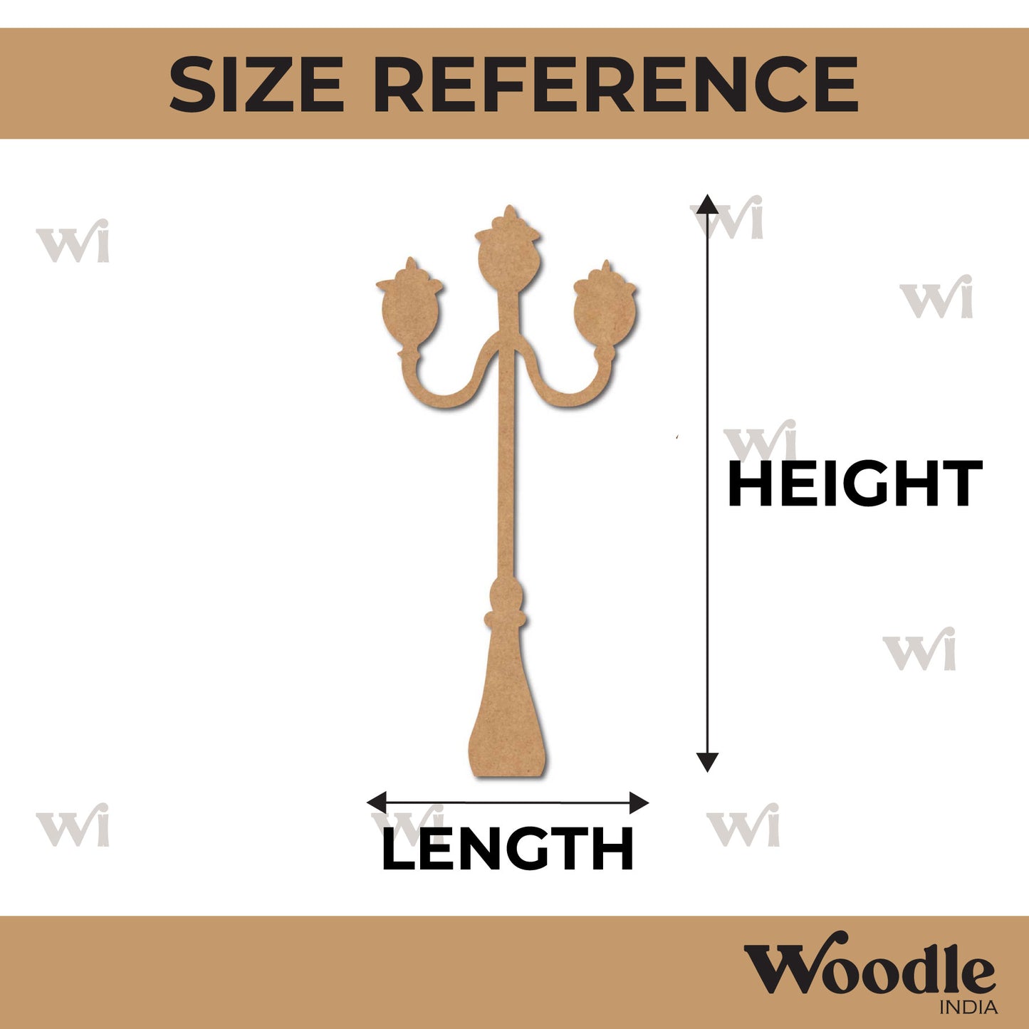 Street Lamp Light Cutout MDF Design 2