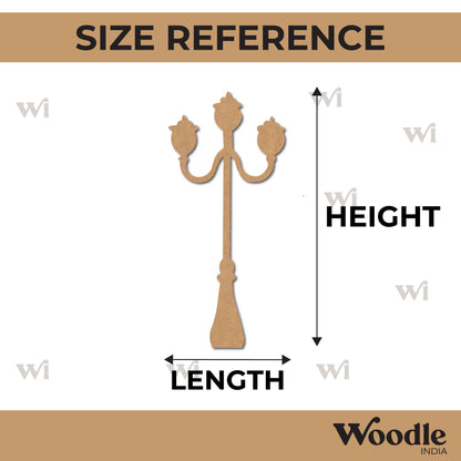 Street Lamp Light Cutout MDF Design 2