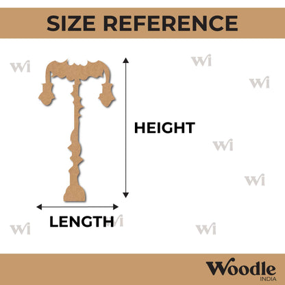 Street Lamp Light Cutout MDF Design 7