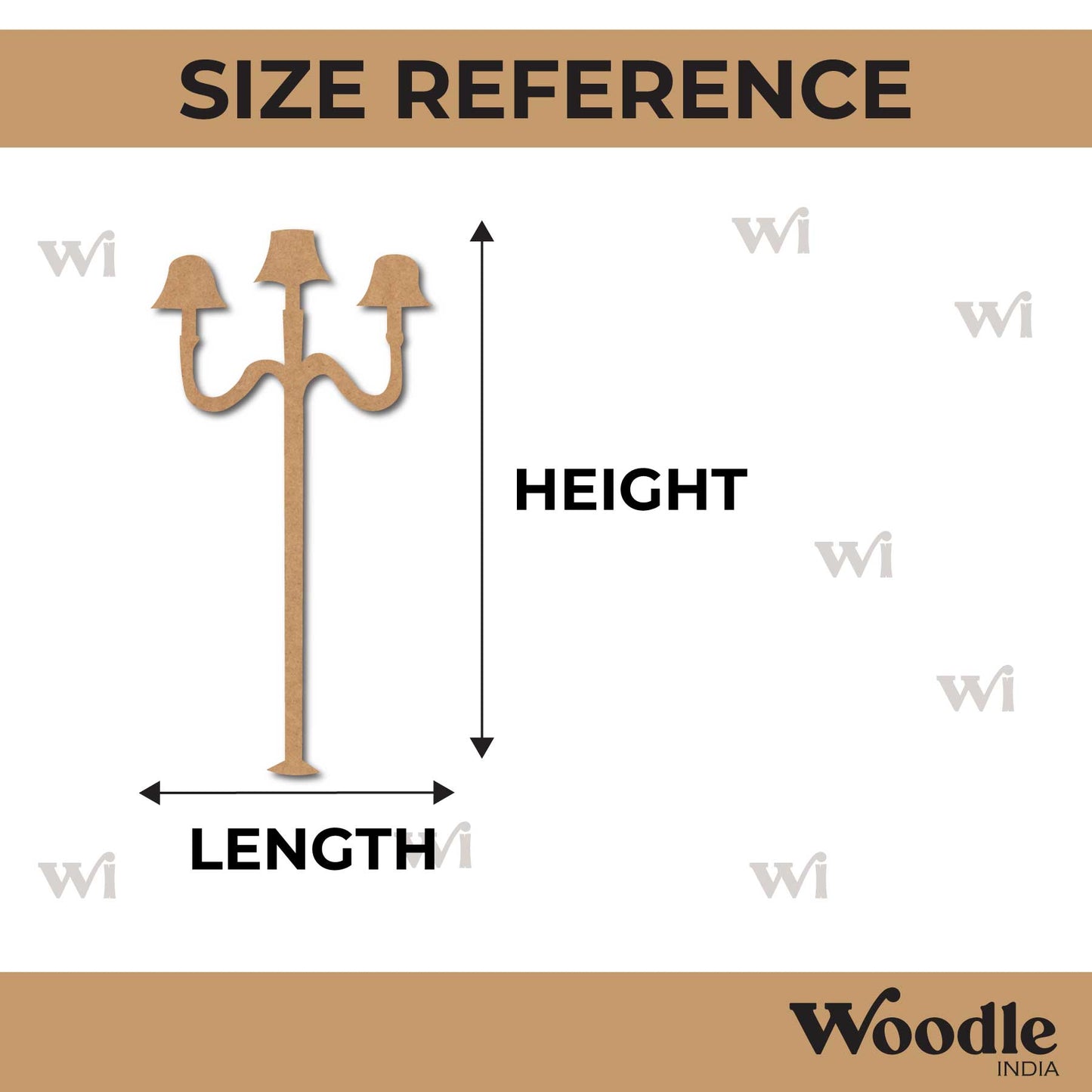Street Lamp Light Cutout MDF Design 8