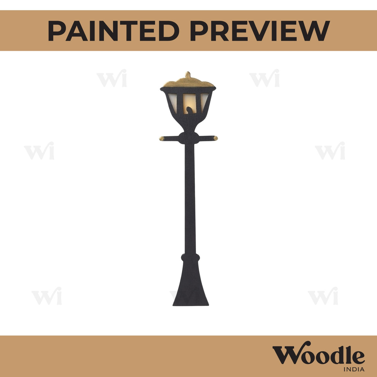 Street Lamp Light Cutout MDF Design 9