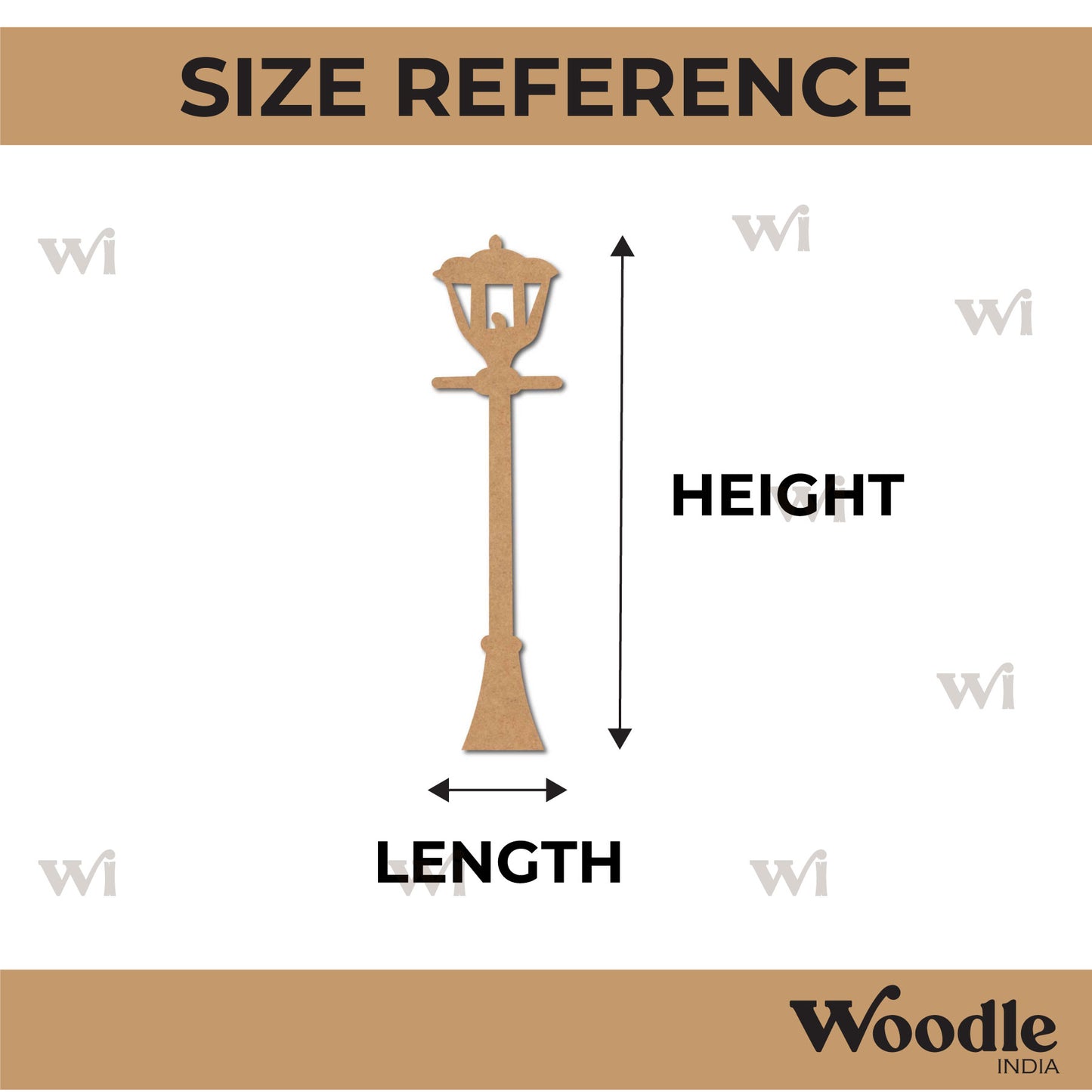 Street Lamp Light Cutout MDF Design 9