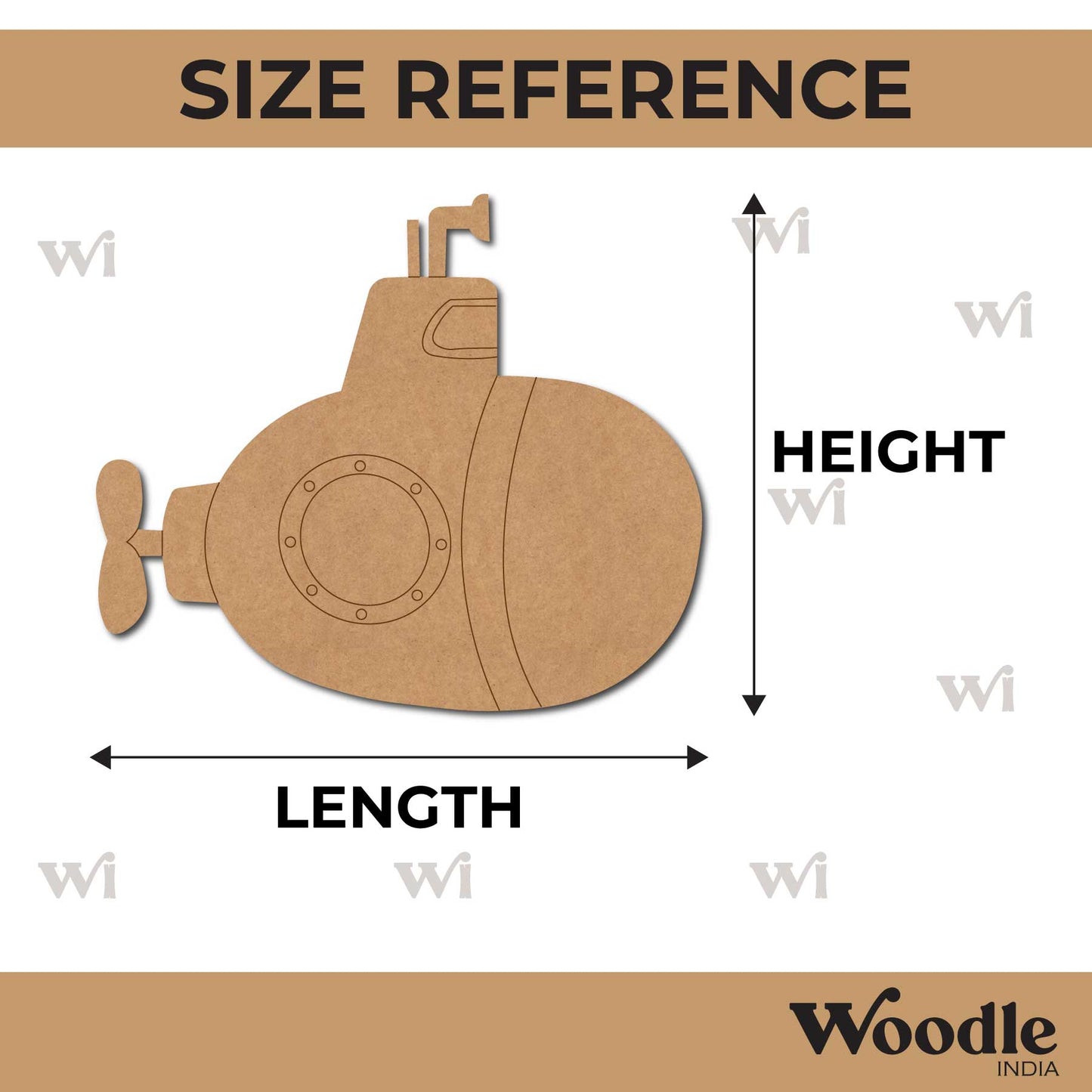 Submarine Pre Marked MDF Design 3
