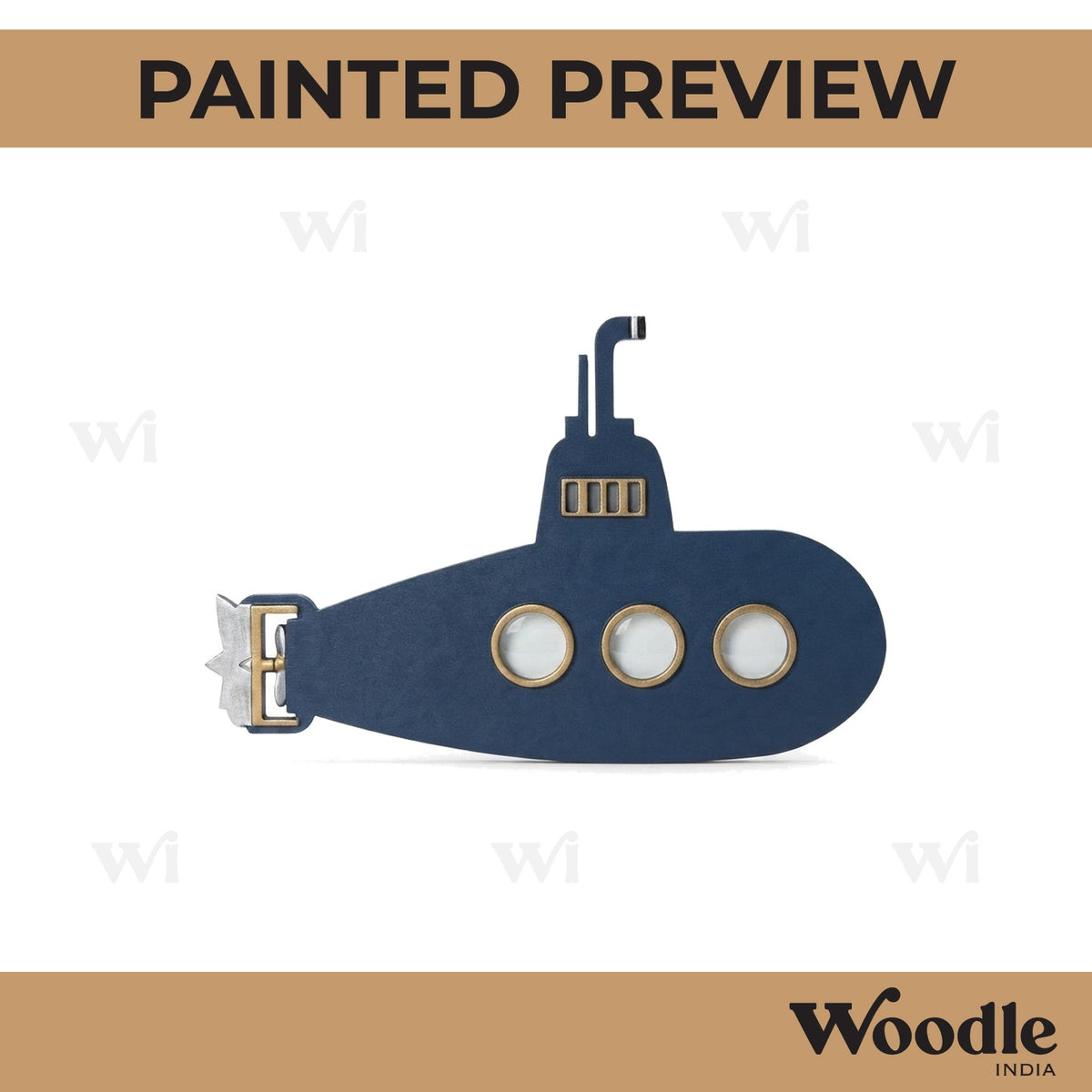 Submarine Cutout MDF Design 1