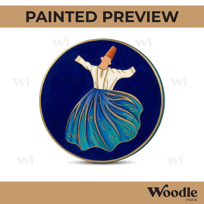 Sufism Pre Marked Round MDF Design 1