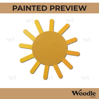Sun Cutout MDF Design 1