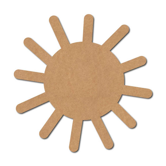 Sun Cutout MDF Design 1