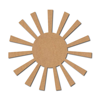 Sun Cutout MDF Design 2