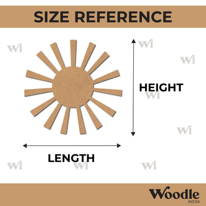 Sun Cutout MDF Design 2