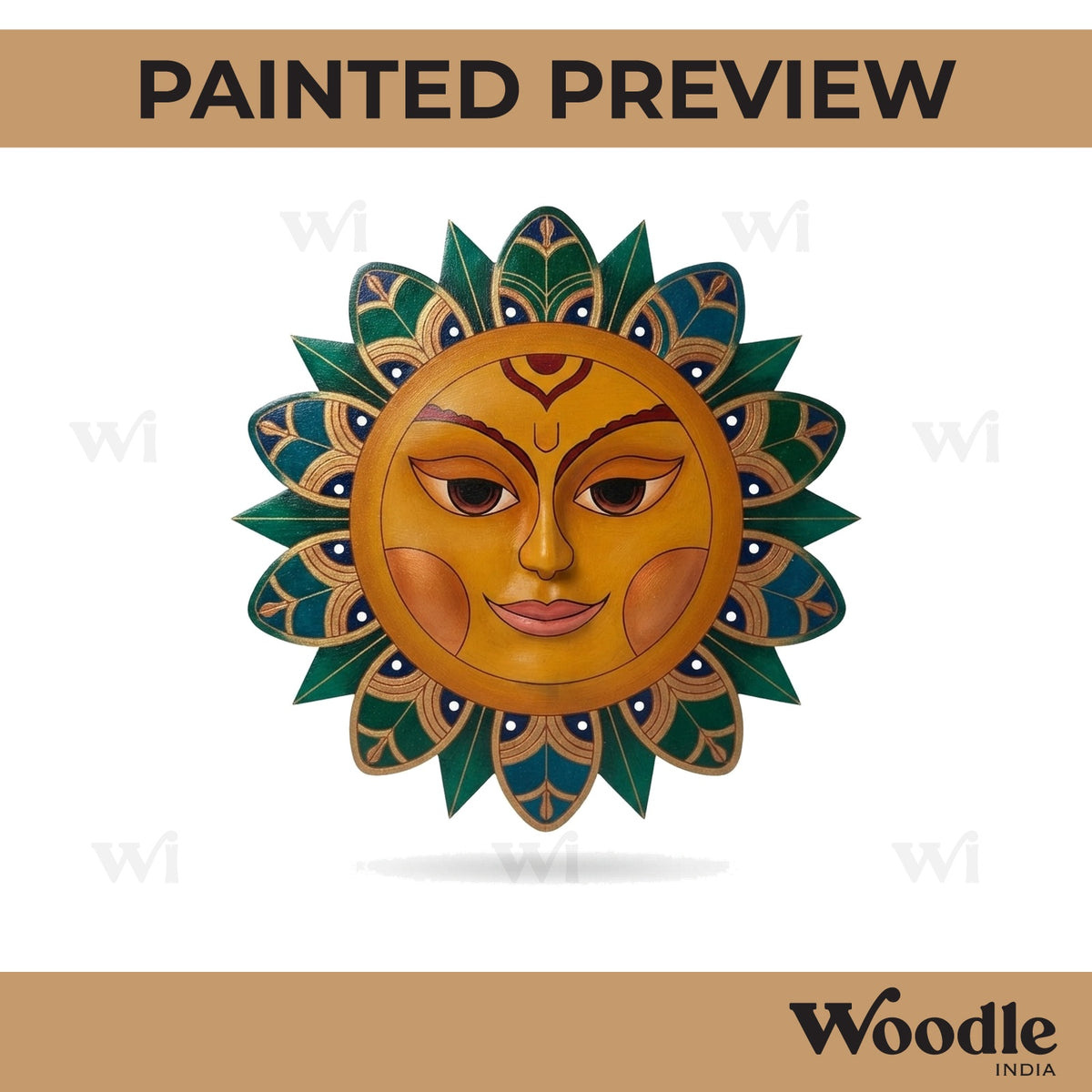 Sun Mandala Pre Marked MDF Design 1