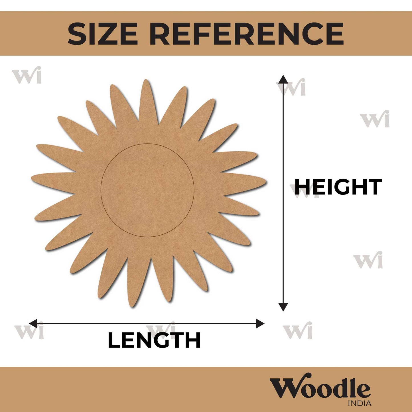 Sun Pre Marked MDF Design 7