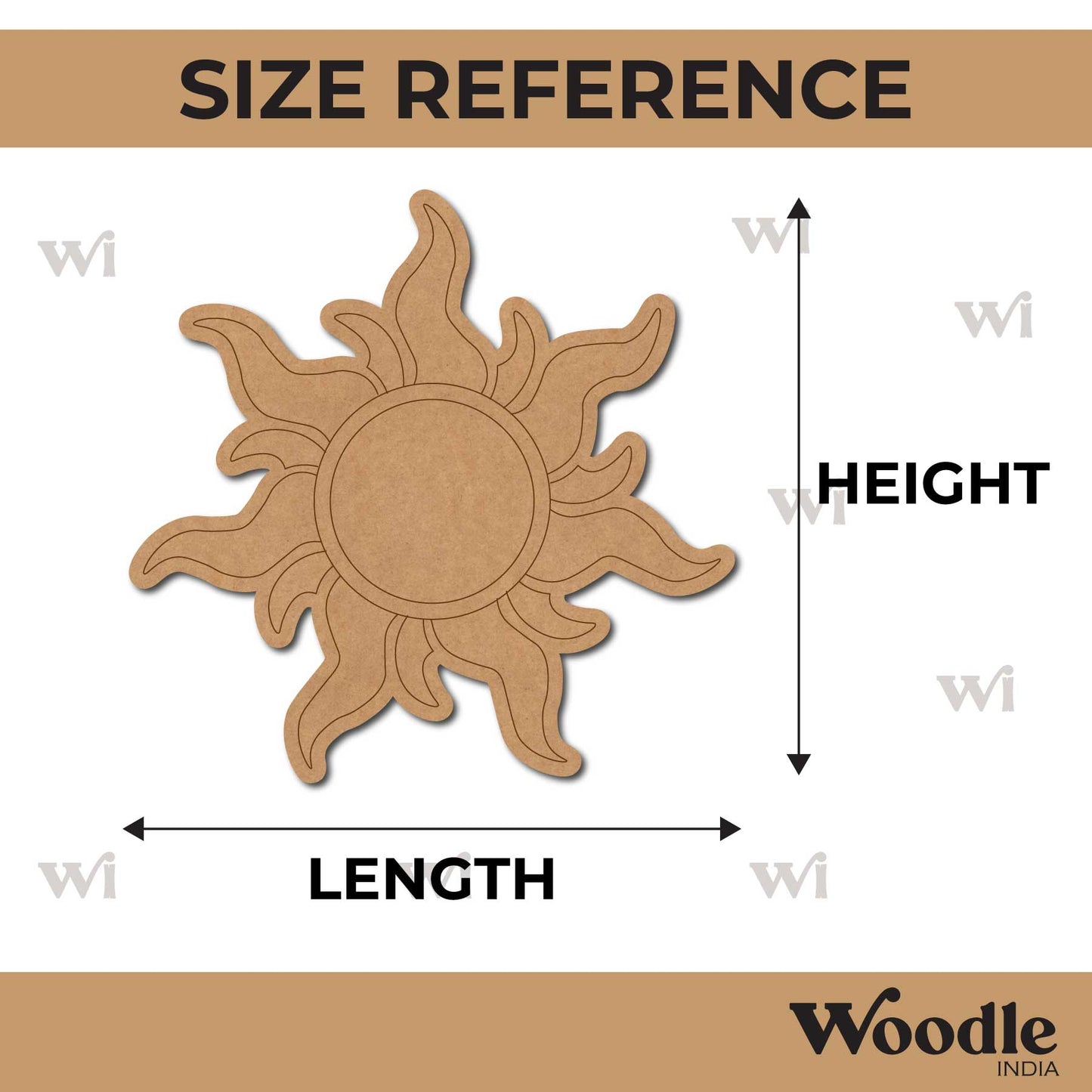 Sun Pre Marked MDF Design 9