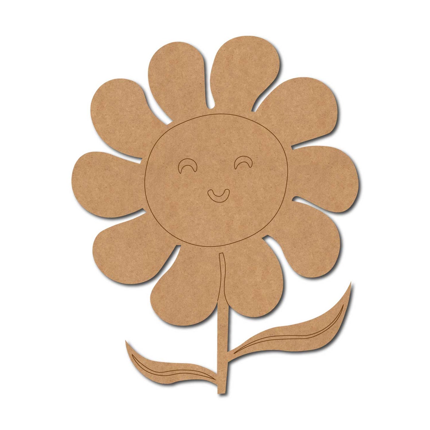 Sunflower Cartoon Pre Marked MDF Design 2