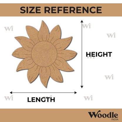 Sunflower Diya Tealight Holder Pre Marked MDF Design 2