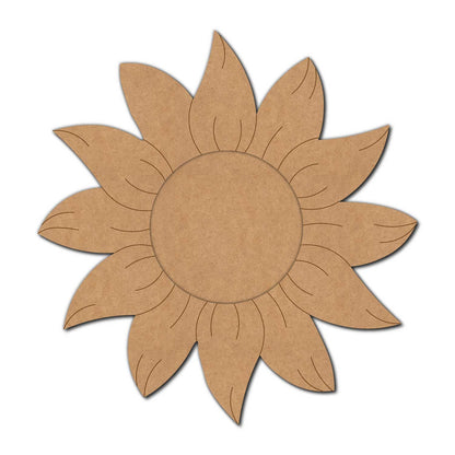Sunflower Diya Tealight Holder Pre Marked MDF Design 2