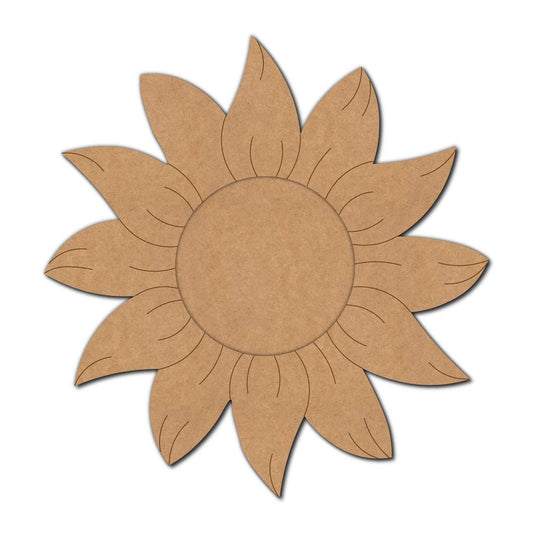Sunflower Diya Tealight Holder Pre Marked MDF Design 2