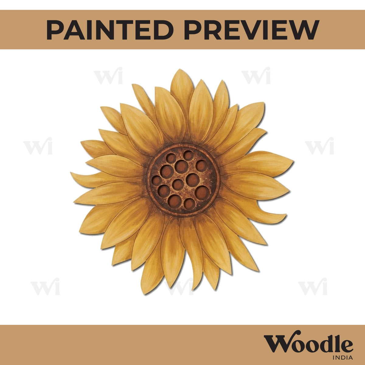 Sunflower Pre Marked MDF Design 1