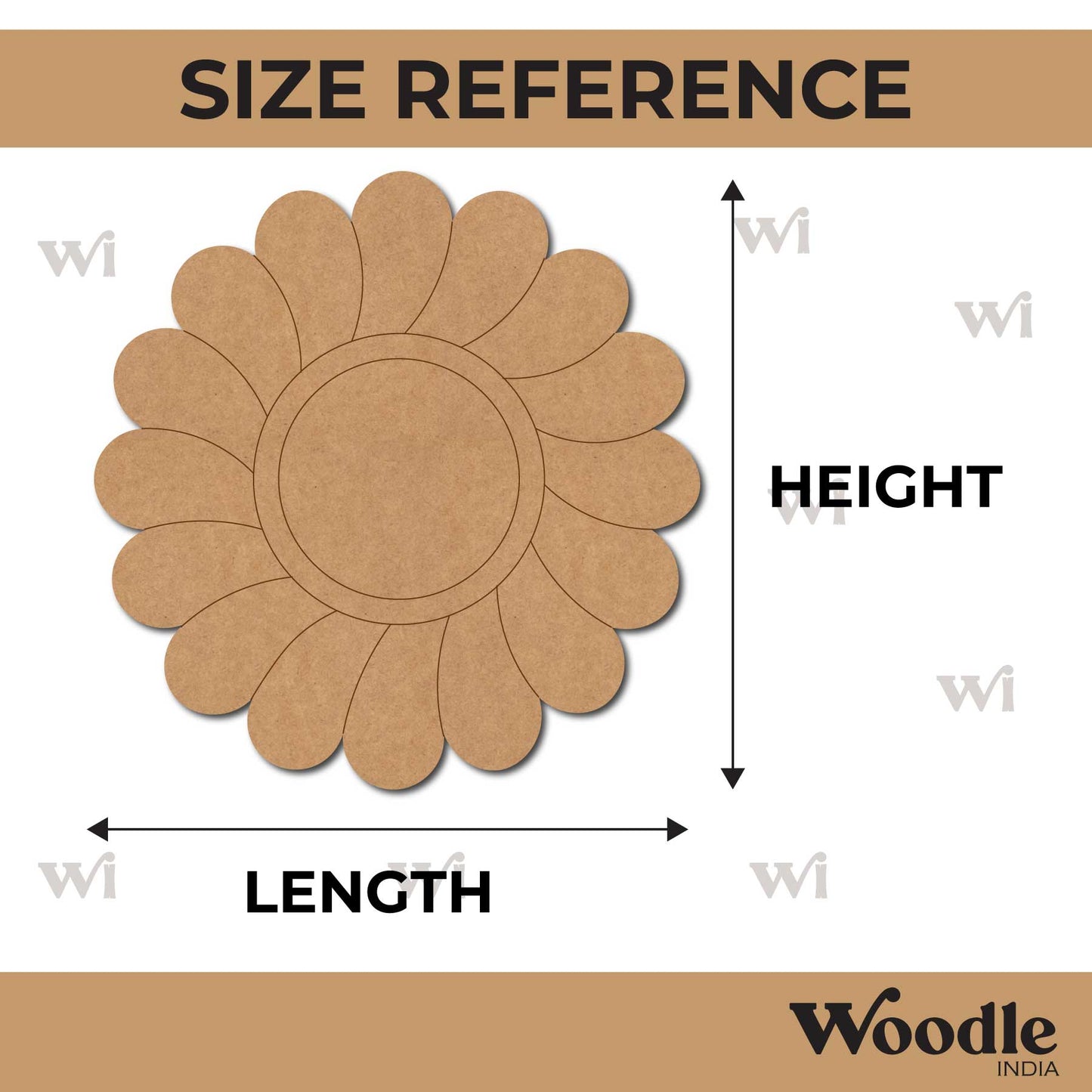 Sunflower Pre Marked MDF Design 12