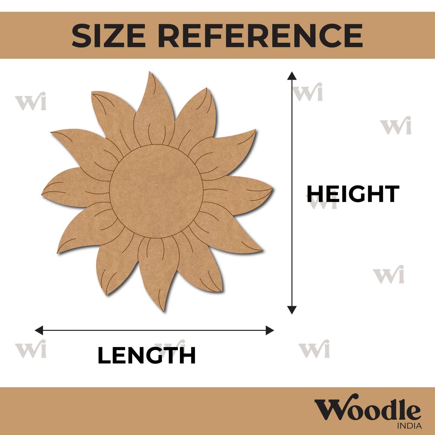 Sunflower Pre Marked MDF Design 13