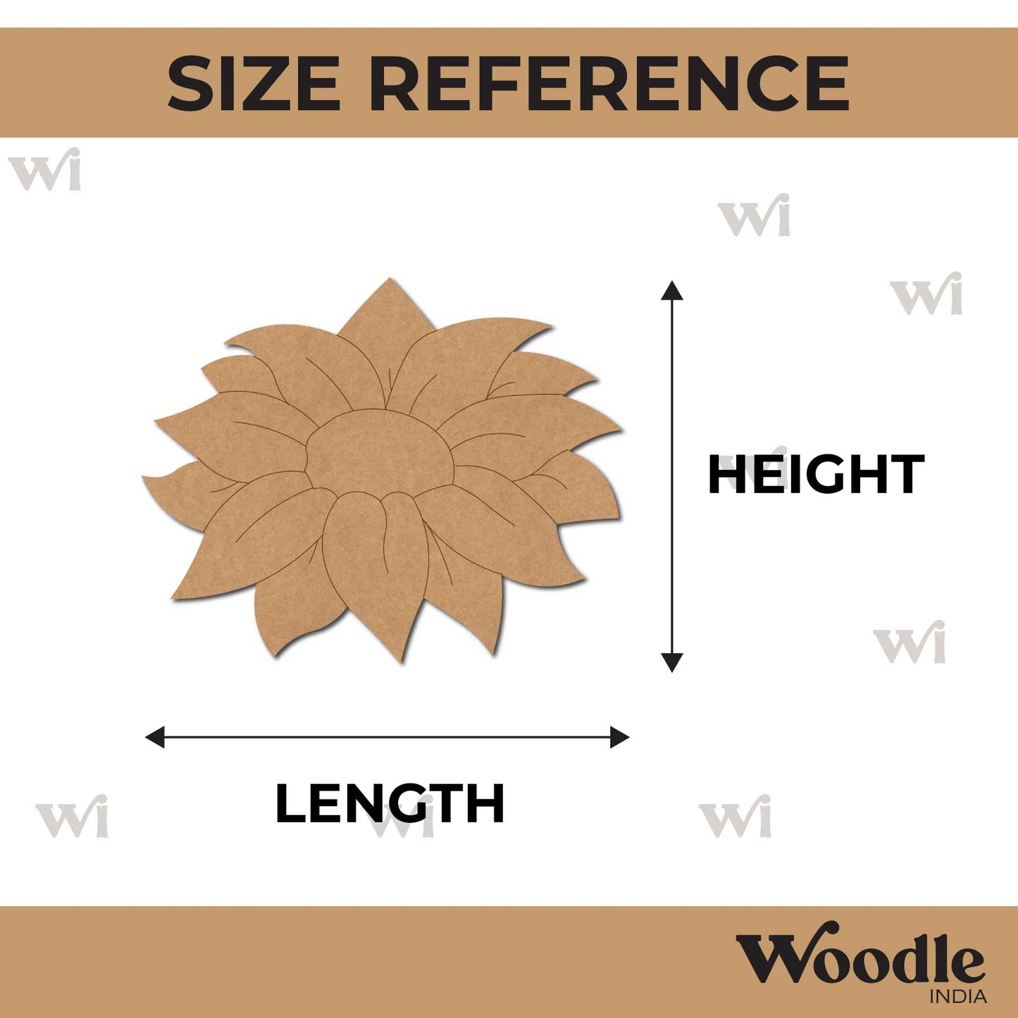 Sunflower Pre Marked MDF Design 12