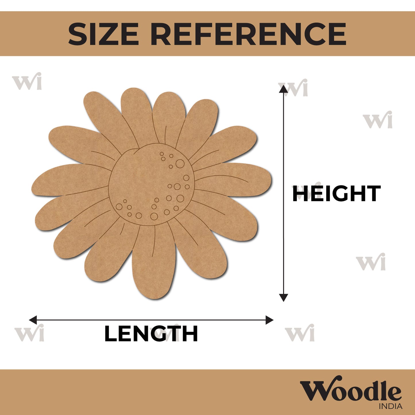 Sunflower Pre Marked MDF Design 5