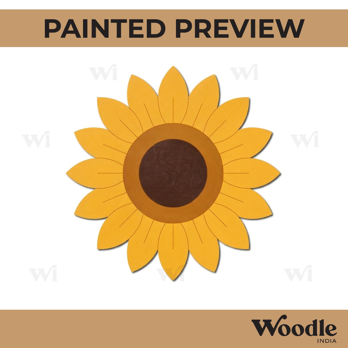 Sunflower Pre Marked MDF Design 6