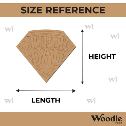 Super Dad Text Base MDF Design 1