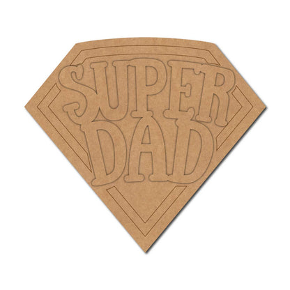 Super Dad Text Base MDF Design 1