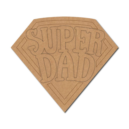 Super Dad Text Base MDF Design 1