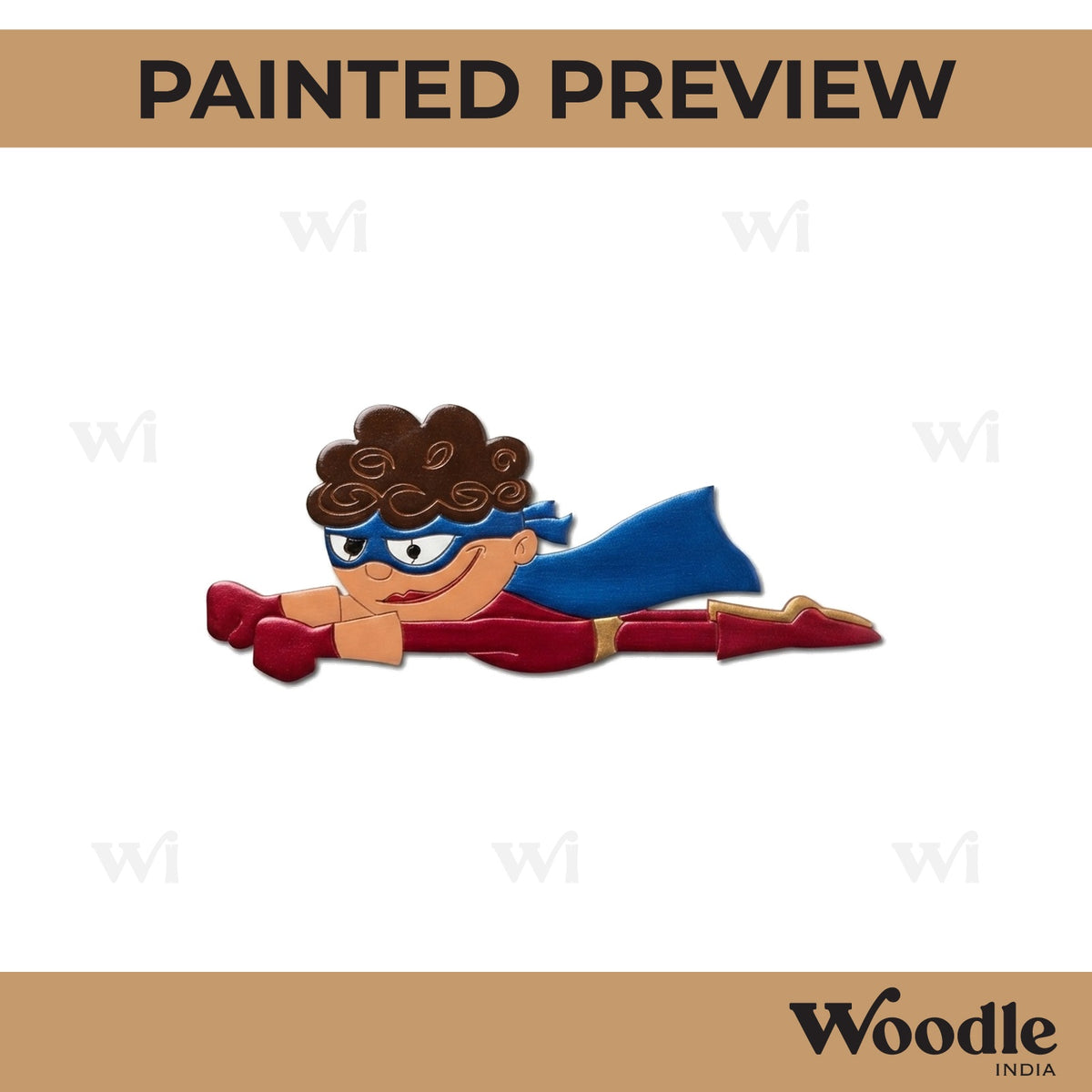 Super Kids Boy Pre Marked MDF Design 1