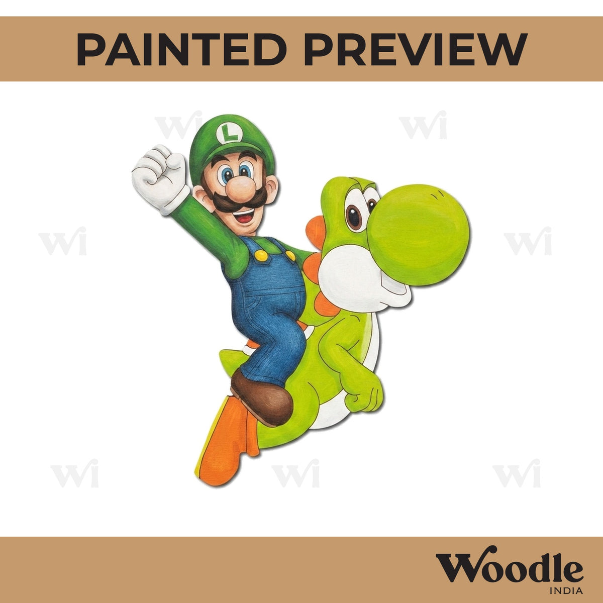 Super Mario Yoshi Pre Marked MDF Design 1