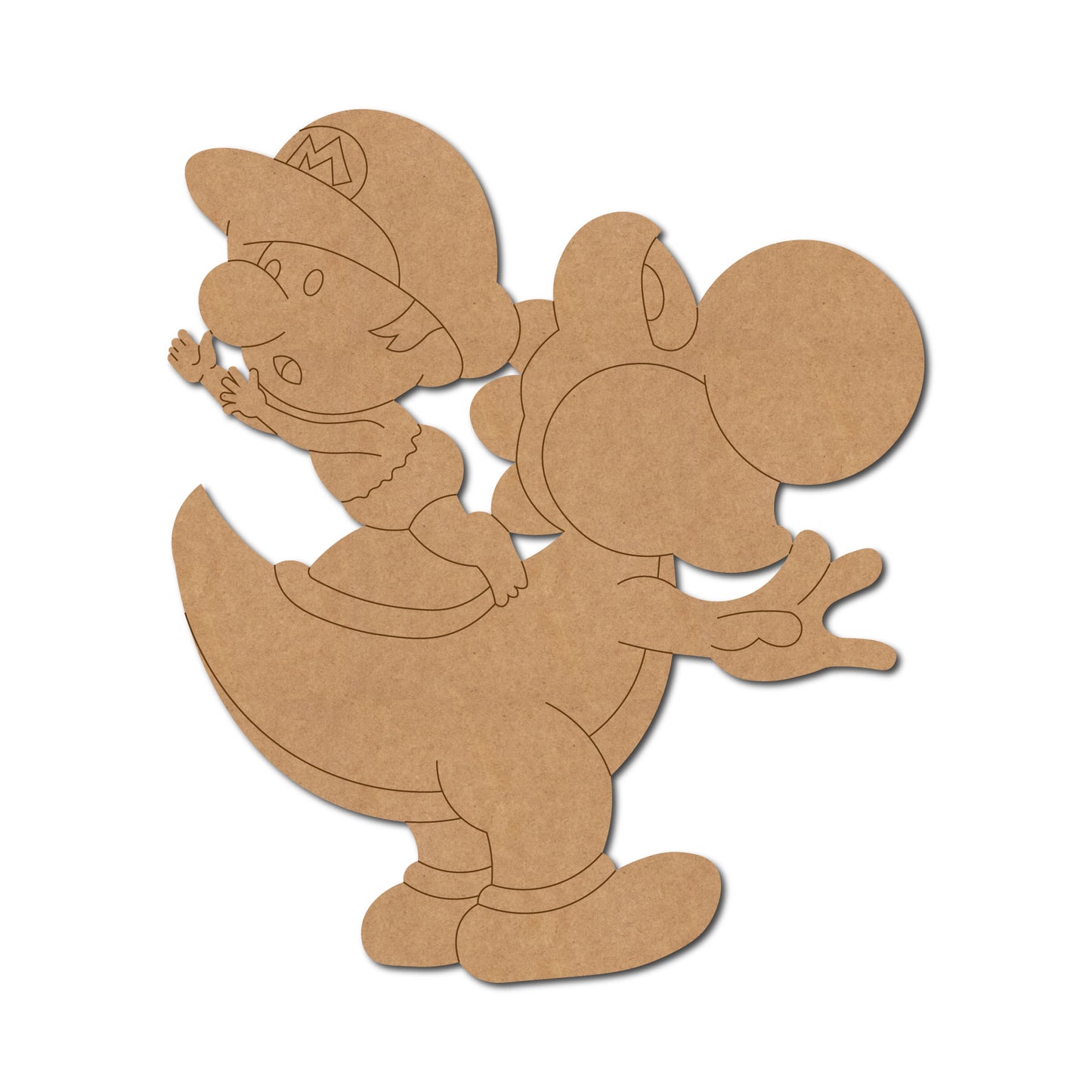 Super Mario Yoshi Pre Marked MDF Design 4