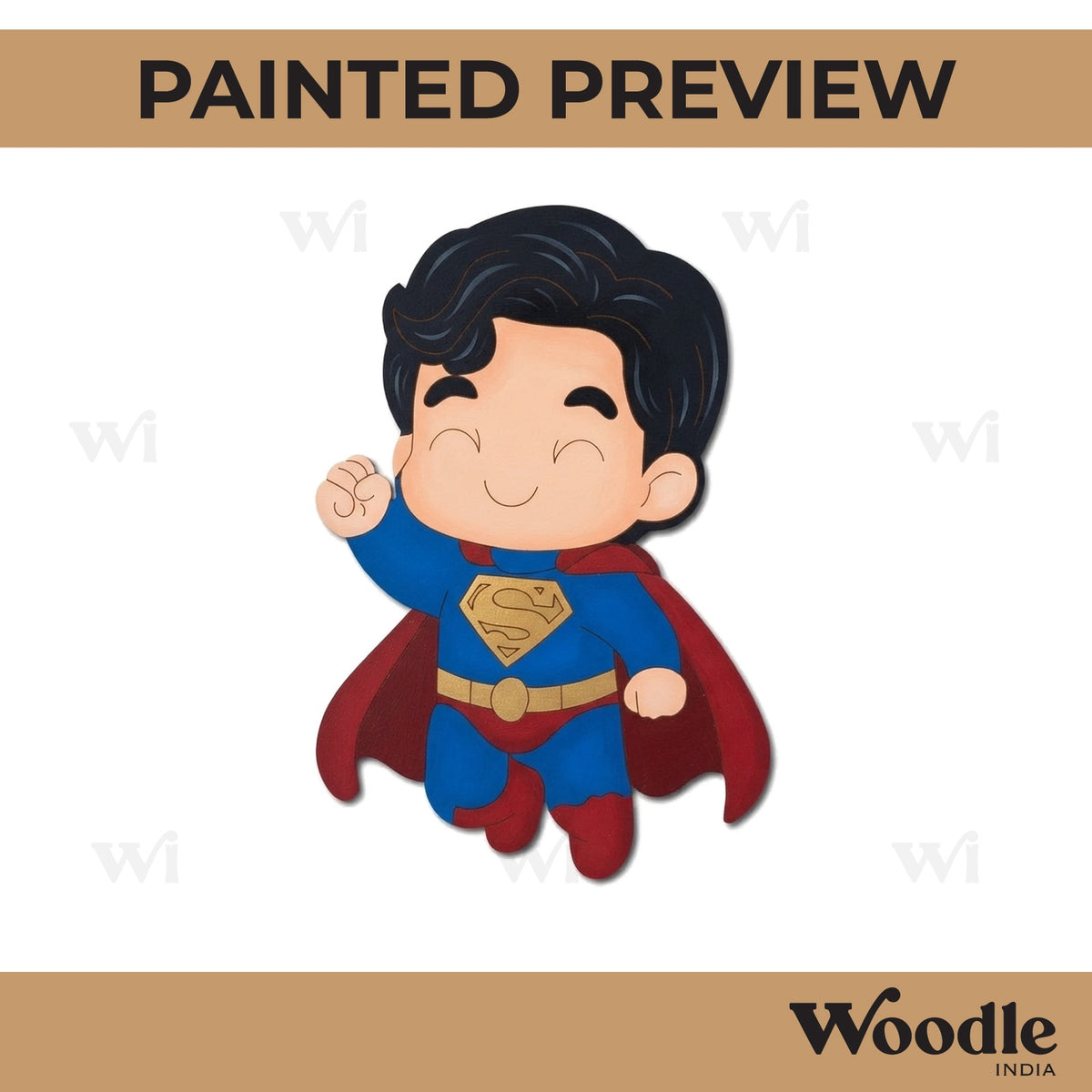Superman Cartoon Pre Marked MDF Design 2