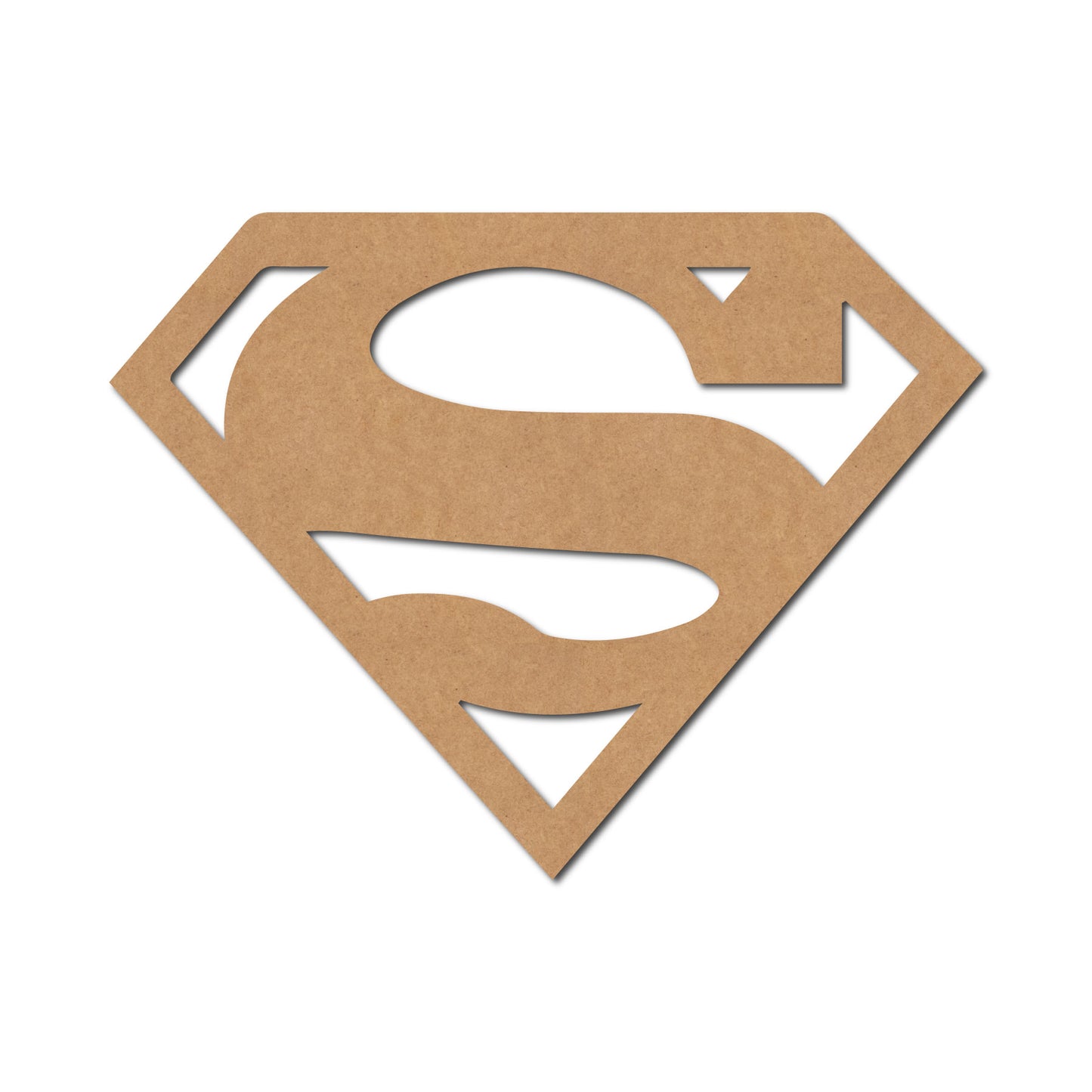 Superman Logo DC Cutout MDF Design 1