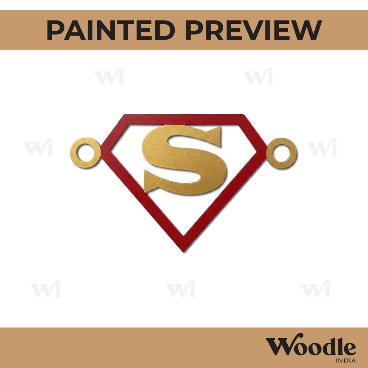 Superman Rakhi Cutout MDF Design 1