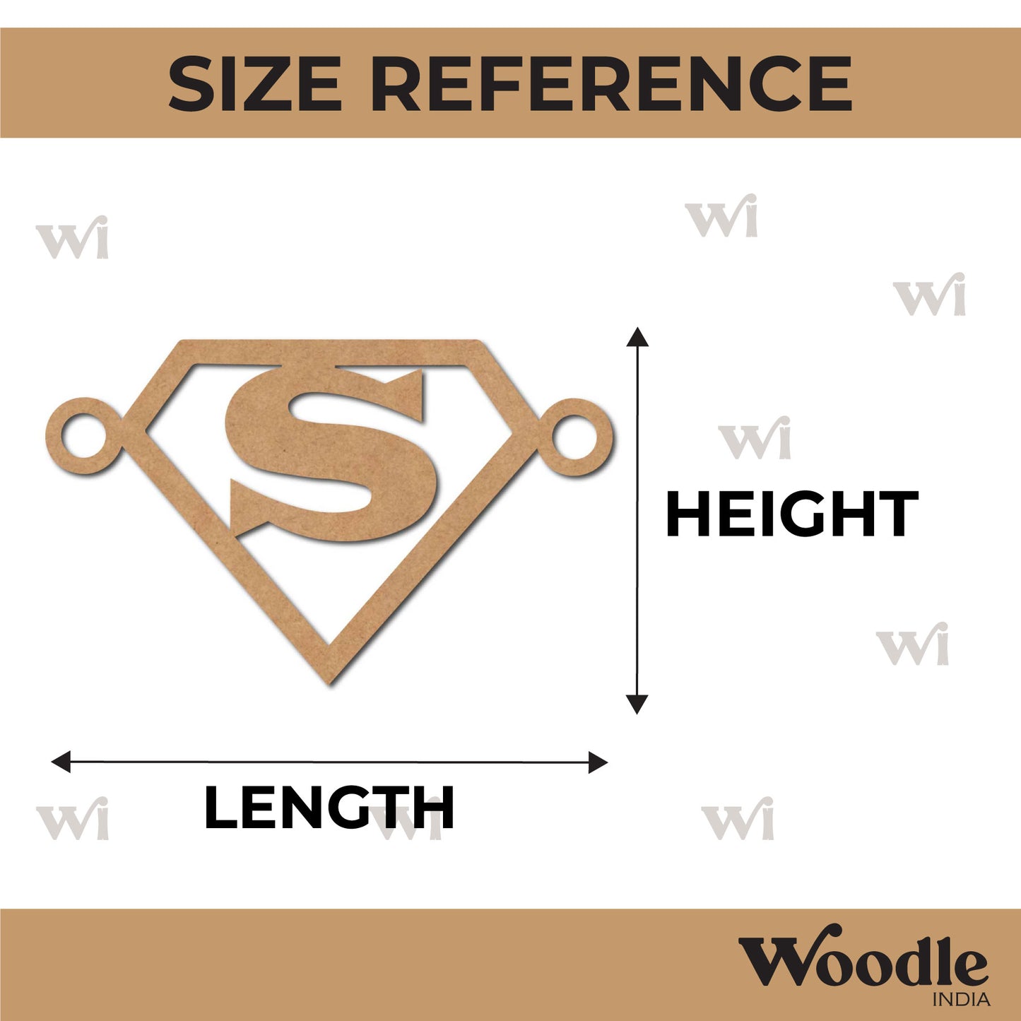 Superman Rakhi Cutout MDF Design 1