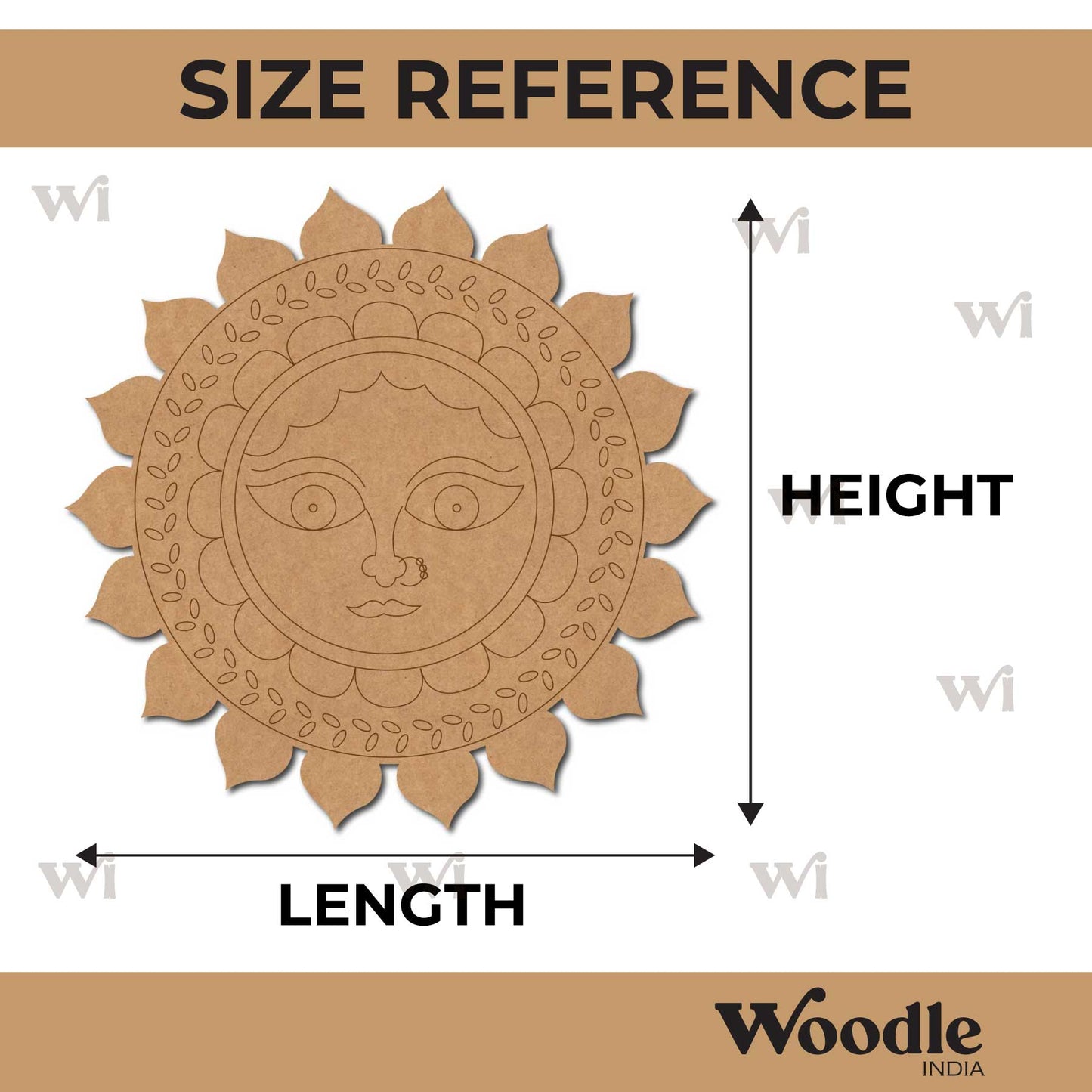 Suryadev Mandala Pre Marked MDF Design 1