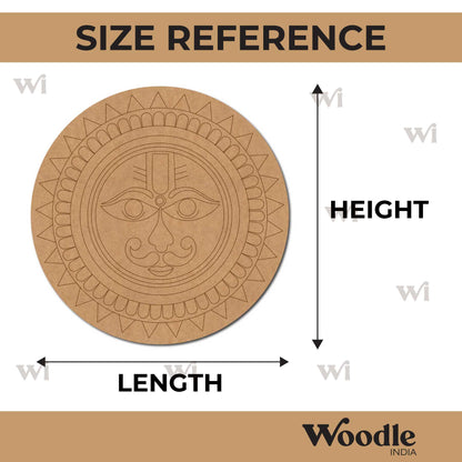 Suryadev Mandala Pre Marked Round MDF Design 2