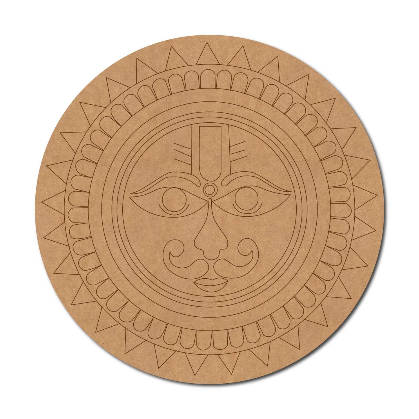 Suryadev Mandala Pre Marked Round MDF Design 2