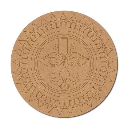 Suryadev Mandala Pre Marked Round MDF Design 2