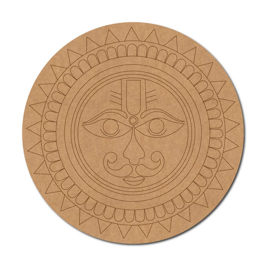 Suryadev Mandala Pre Marked Round MDF Design 2
